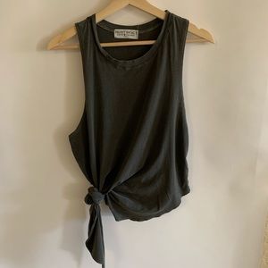 PROJECT SOCIAL T Dark Grey Asymmetrical Tank